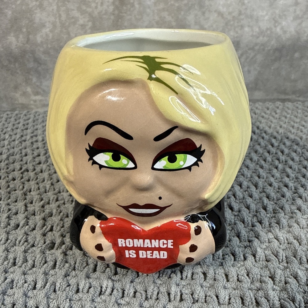 Halloween Chucky Ceramic Mug TIFFANY Romance Is Dead Coffee Cup 13.5oz Horror